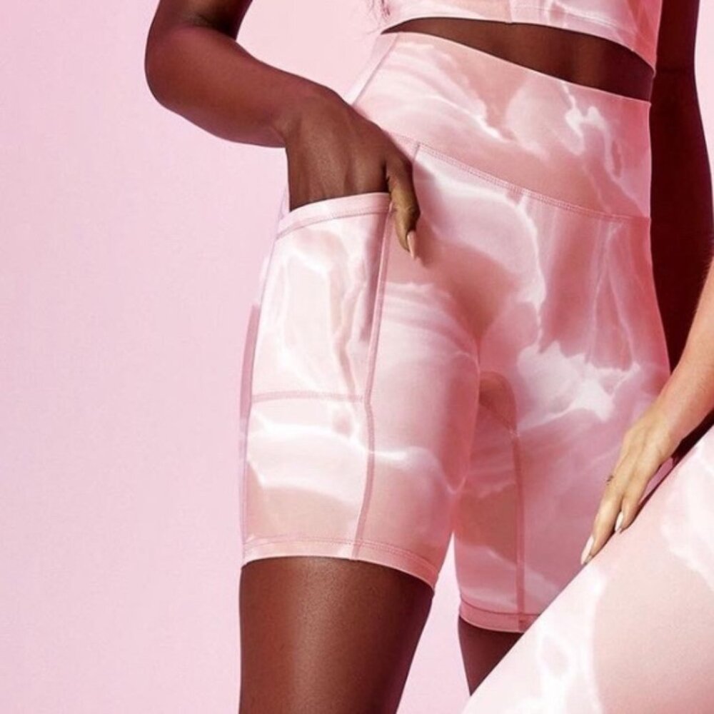 Buffbunny Rose Quartz Biker Shorts